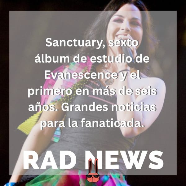 Evanescence anuncia 'Sanctuary', su primer álbum en seis años