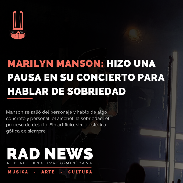 Marilyn Manson: hizo una pausa en su concierto para hablar de sobriedad